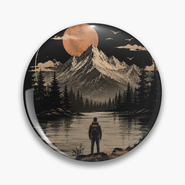 Item preview, Leave the Roads – Vintage Mountain Adventure Nature Design designed and sold by SRKHG.