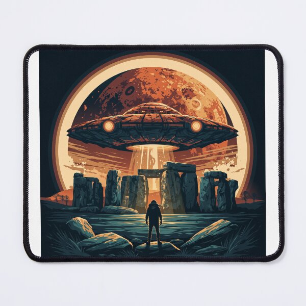 Item preview, UFO Over Stonehenge designed and sold by QuantumQGear.