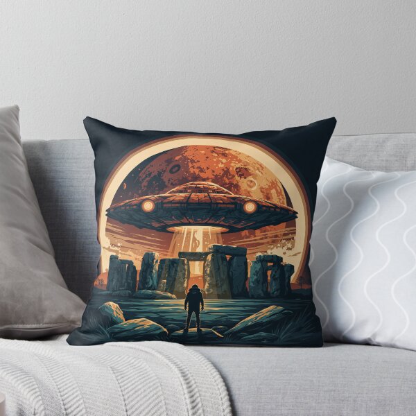 Item preview, UFO Over Stonehenge designed and sold by QuantumQGear.