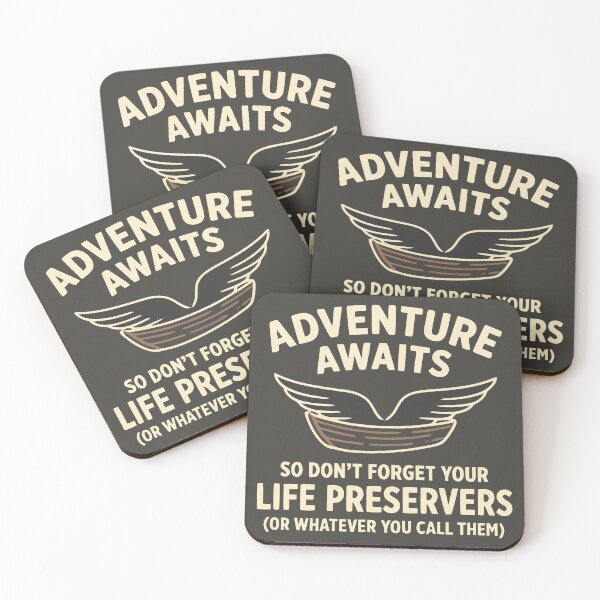 Item preview, Adventure Awaits Life Preservers Humor Outdoor Nest designed and sold by Amir Faysal.