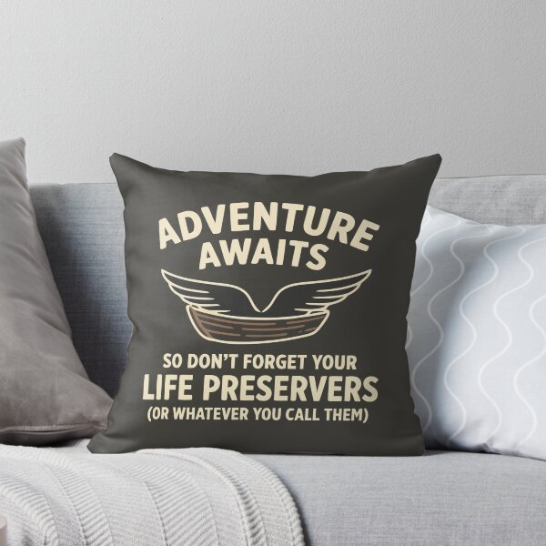 Item preview, Adventure Awaits Life Preservers Humor Outdoor Nest designed and sold by Amir Faysal.