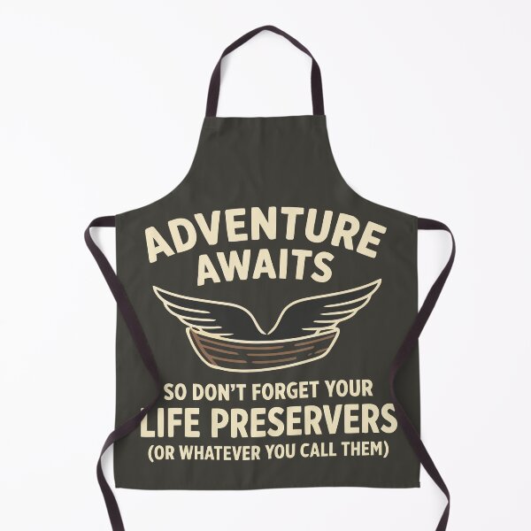 Item preview, Adventure Awaits Life Preservers Humor Outdoor Nest designed and sold by Amir Faysal.