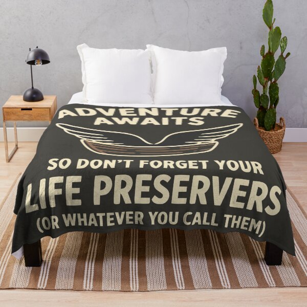 Item preview, Adventure Awaits Life Preservers Humor Outdoor Nest designed and sold by Amir Faysal.