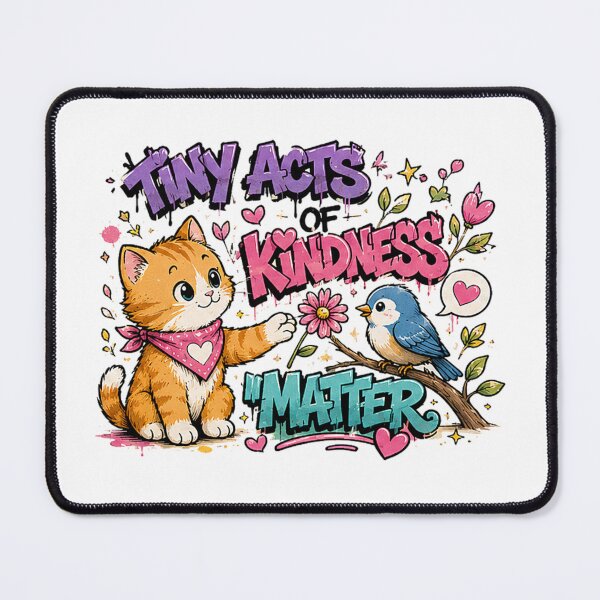 Item preview, Tiny Acts Of Kindness Matter | Graffiti Cat Kindness Street Art designed and sold by Spark Cottage.