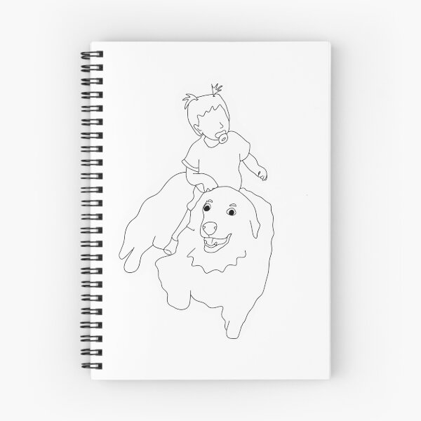 Artikelvorschau, Kleinkind und Hund entworfen und verkauft von PeachyPrint18.