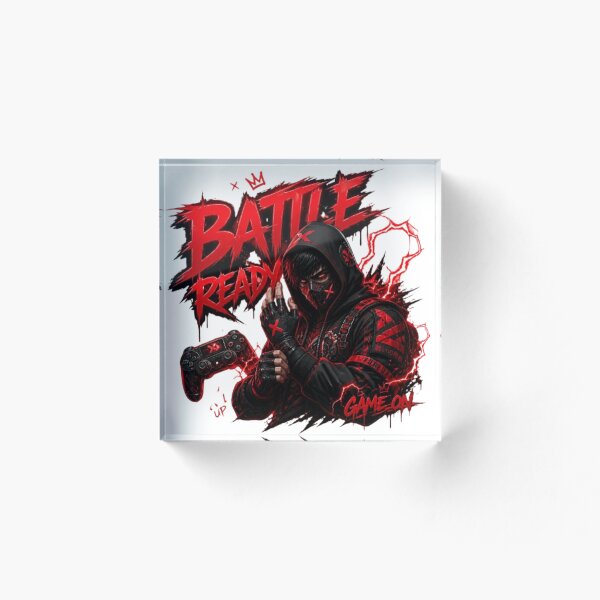 Item preview, BATTLE READY Gaming Sticker | Neon Esports Streetwear Graphic Design designed and sold by Stylestickers55.