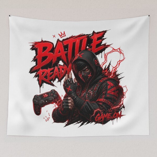 Item preview, BATTLE READY Gaming Sticker | Neon Esports Streetwear Graphic Design designed and sold by Stylestickers55.