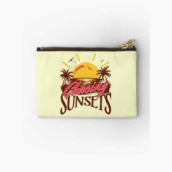 Item preview, Chasing Sunsets Miami Vice 80s Retro Pink Sunset Palm Trees Art designed and sold by illeN-Art-World.