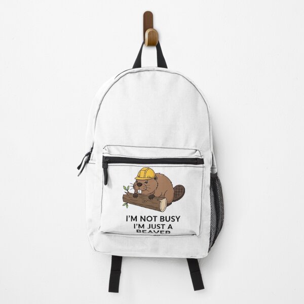 Item preview, Im Not Busy Im Just A Beaver Cute Construction Worker Pun designed and sold by Amir Faysal.