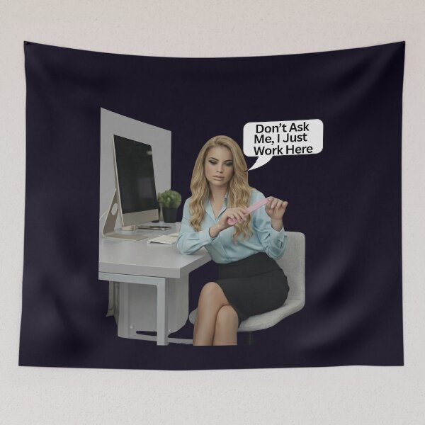 Item preview, Sassy "I Just Work Here" Office Graphic designed and sold by PRINTSCHARMINGM.