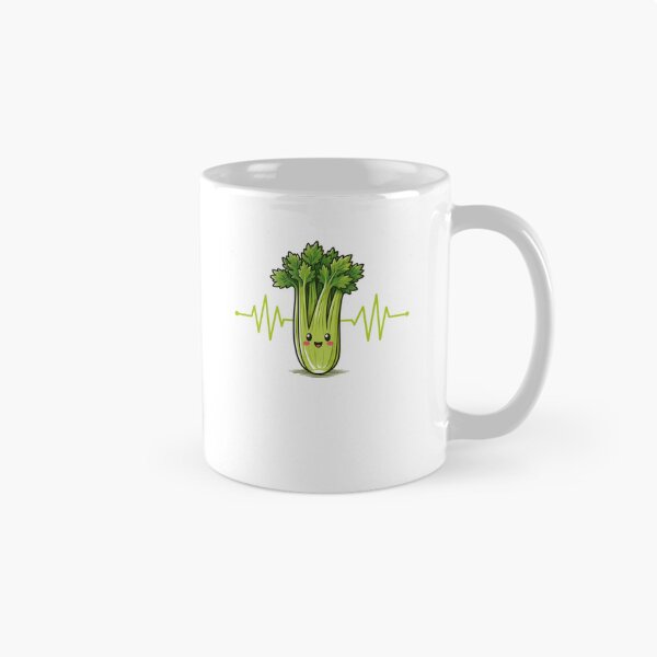 Item preview, Cute Celery Heartbeat Healthy Vegetable Cartoon  designed and sold by Moizento.