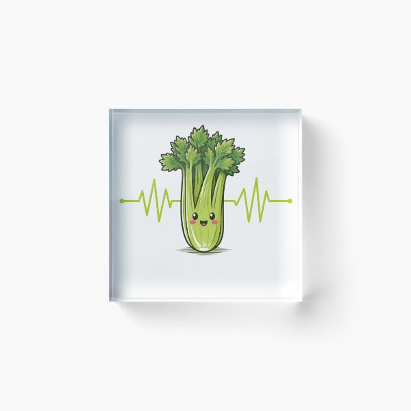Item preview, Cute Celery Heartbeat Healthy Vegetable Cartoon  designed and sold by Moizento.