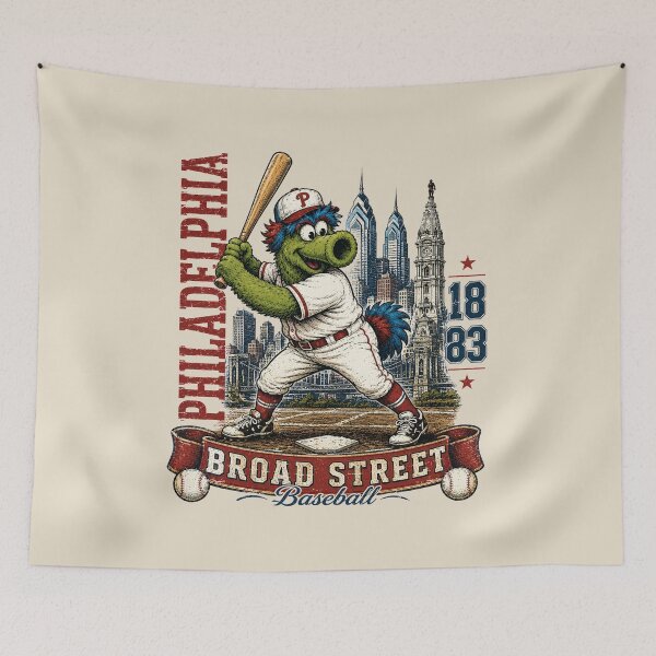 Item preview, Philadelphia Broad Street Baseball Vintage Mascot, Retro Philly Baseball Fan Gift designed and sold by GhostDawgs.