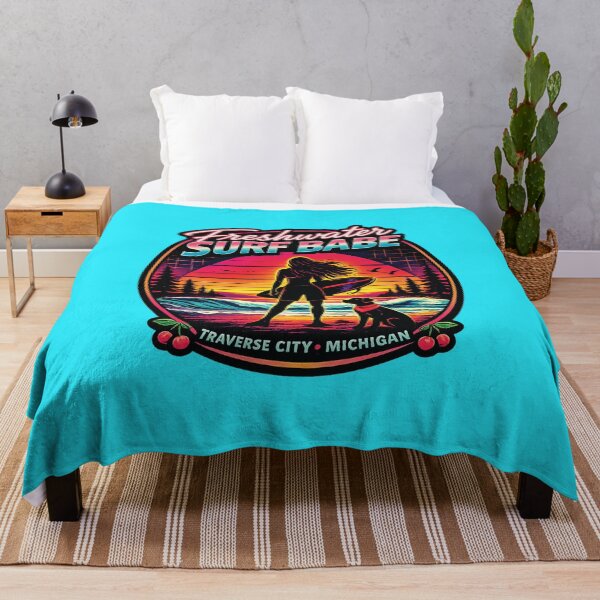 Item preview, Freshwater Surf Babe | Traverse City Surfing designed and sold by FreshWaterWares.