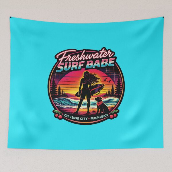 Item preview, Freshwater Surf Babe | Traverse City Surfing designed and sold by FreshWaterWares.