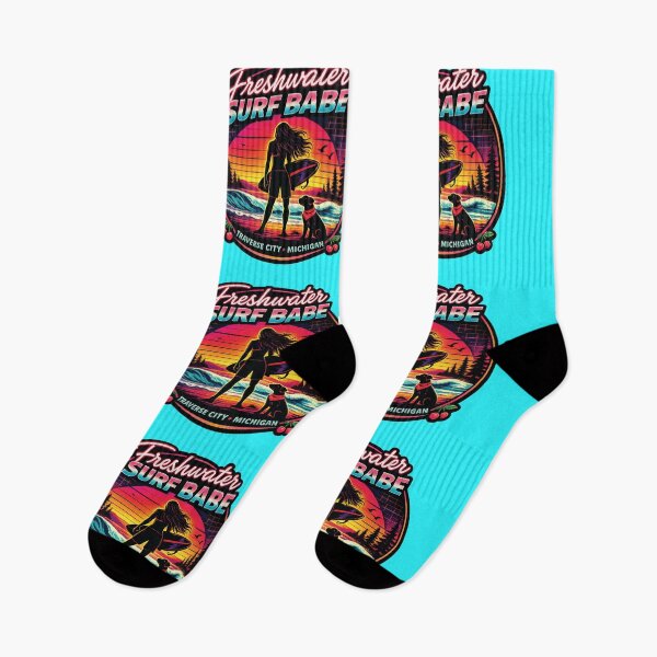 Item preview, Freshwater Surf Babe | Traverse City Surfing designed and sold by FreshWaterWares.