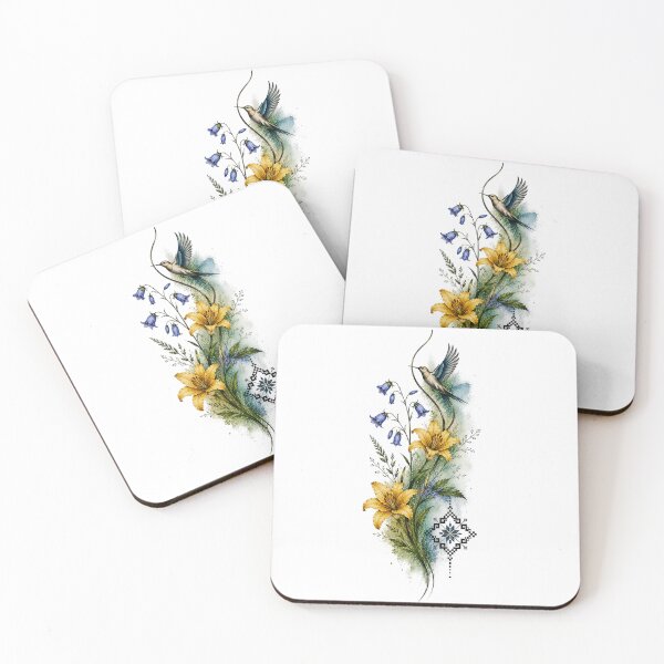 Item preview, Lily & Bellflower Botanical Bird designed and sold by PetalGarden.
