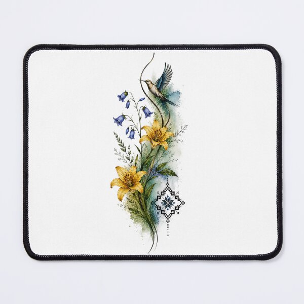 Item preview, Lily & Bellflower Botanical Bird designed and sold by PetalGarden.
