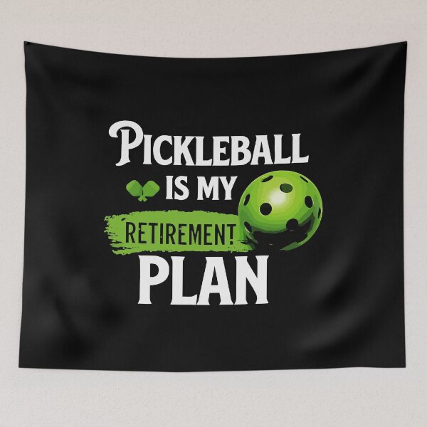Item preview, Pickleball Is My Retirement Plan - Funny Pickleball Player Art designed and sold by BendyBeasts.