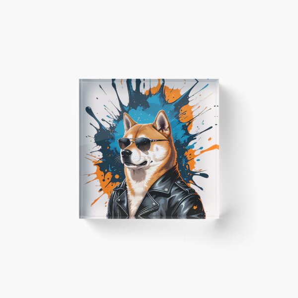 Item preview, Edgy Streetwear Leather Jacket Dog Graphic designed and sold by Structure-Blue.