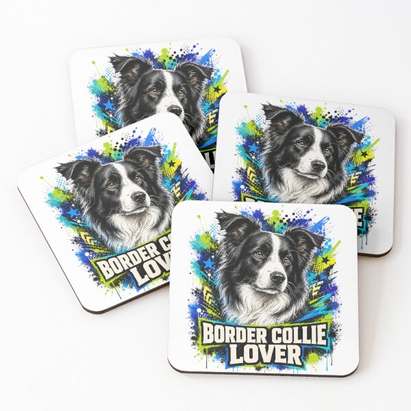 Item preview, Border Collie Lover Graffiti Dog Portrait designed and sold by Tobull.