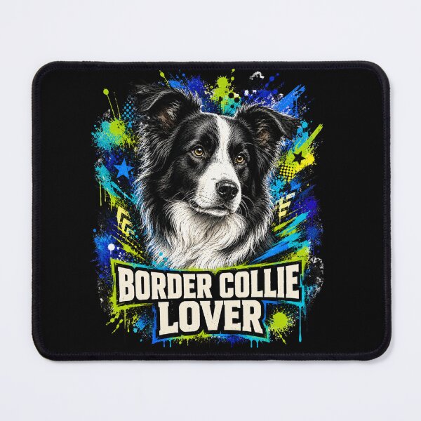 Item preview, Border Collie Lover Graffiti Dog Portrait designed and sold by Tobull.