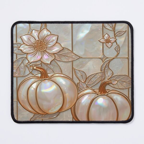 Item preview, Pearl Pumpkins Moon Stained Glass Style designed and sold by BriSher.