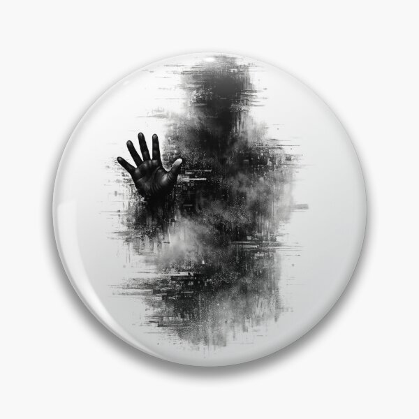 Item preview, Beyond the Static | Abstract Glitchcore Silhouette | Cyber Fog Graphic designed and sold by designbyuzi.