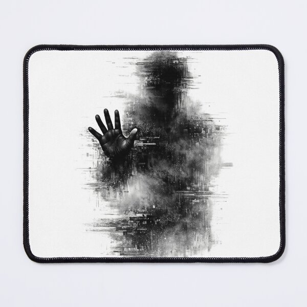 Item preview, Beyond the Static | Abstract Glitchcore Silhouette | Cyber Fog Graphic designed and sold by designbyuzi.