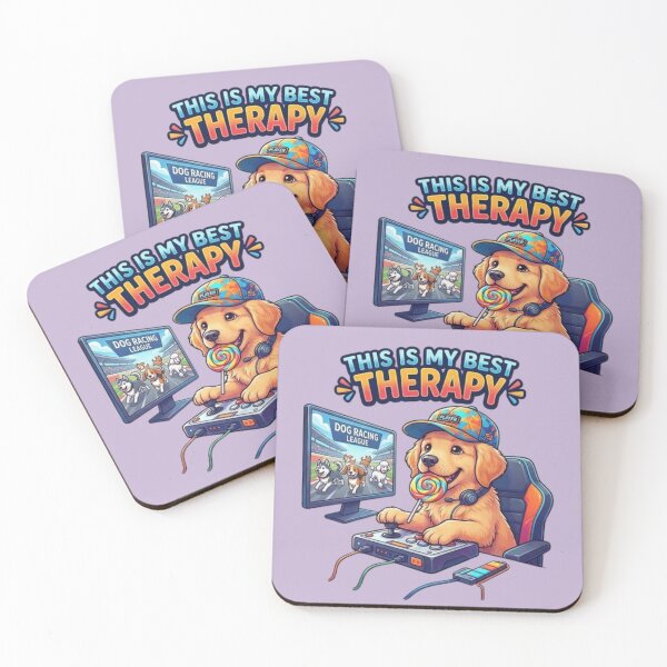 Item preview, Gamer Dog,Is my therapy retro,video game arcade puppy designed and sold by XertHardcore.