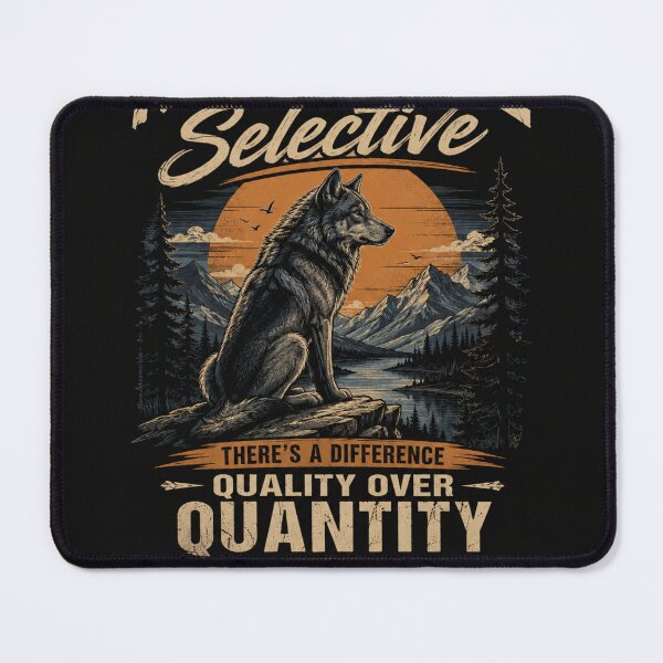 Item preview, I'm Not Antisocial I'm Just Selective – Wolf Vintage Graphic T-Shirt designed and sold by Eljonas77.