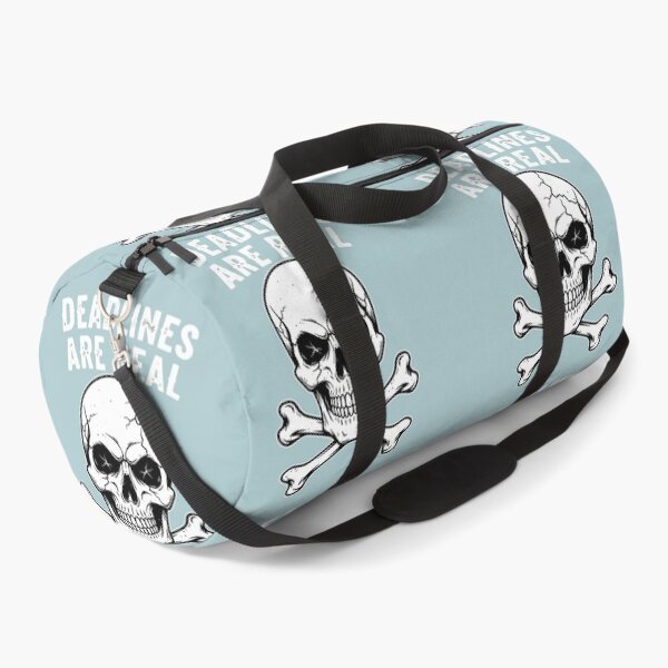 Item preview, Deadlines Are Real Skull Crossbones Humorous Office Quote designed and sold by Amir Faysal.