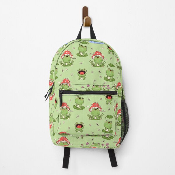 Item preview, Cute Frog Kawaii Style Artwork - Seamless Print designed and sold by TheArtsyUniverse.
