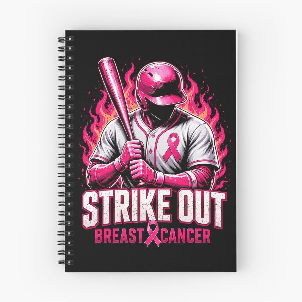 Item preview, Strike Out Breast Cancer Baseball  | Pink Ribbon Batter | Baseball Breast Cancer Awareness Gift designed and sold by 76Valeria.