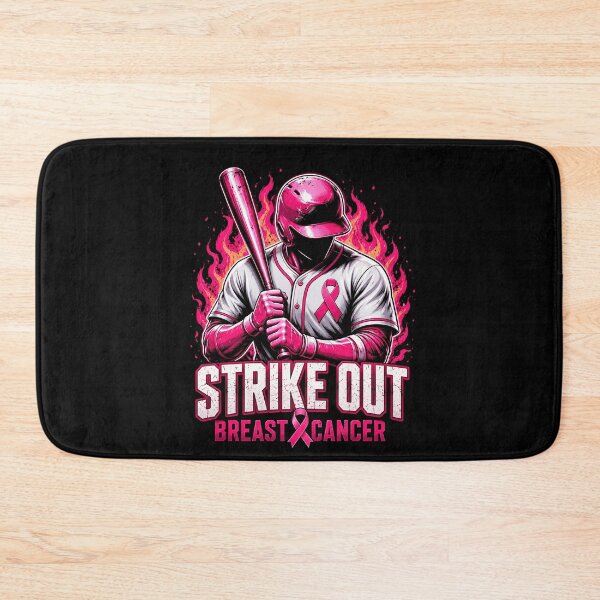 Item preview, Strike Out Breast Cancer Baseball  | Pink Ribbon Batter | Baseball Breast Cancer Awareness Gift designed and sold by 76Valeria.