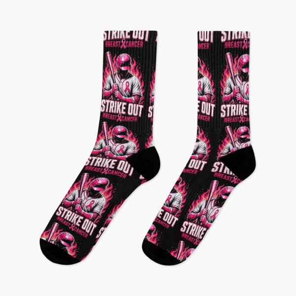 Item preview, Strike Out Breast Cancer Baseball  | Pink Ribbon Batter | Baseball Breast Cancer Awareness Gift designed and sold by 76Valeria.