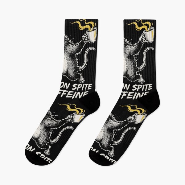Item preview, Running On Spite And Caffeine Opossum Grunge Dark Humor designed and sold by cabana.space.