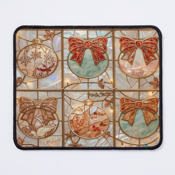 Item preview, Coquette Pastel Stained Glass Ornaments designed and sold by BriSher.