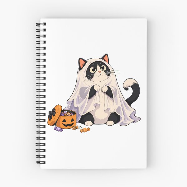 Item preview, Ghost Tuxedo Kitty Halloween Candy Bucket designed and sold by chattsuede.