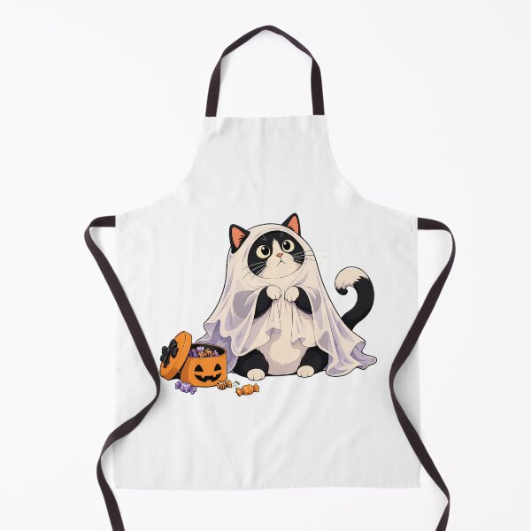 Item preview, Ghost Tuxedo Kitty Halloween Candy Bucket designed and sold by chattsuede.