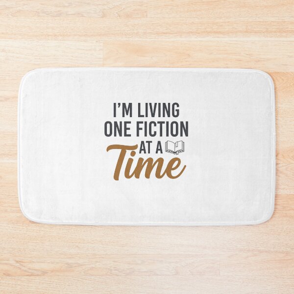 Item preview, Living One Fiction At A Time Funny Book Lover Quote designed and sold by CH-4TEE.