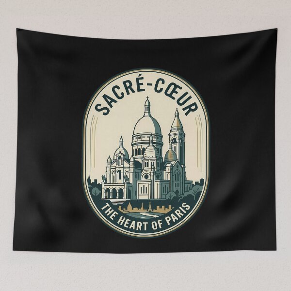 Item preview, Sacre Coeur Paris Vintage Travel Emblem designed and sold by k3rstman1.