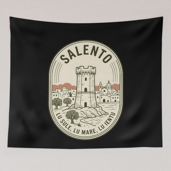 Item preview, Salento Puglia Italy Vintage Travel Emblem designed and sold by k3rstman1.