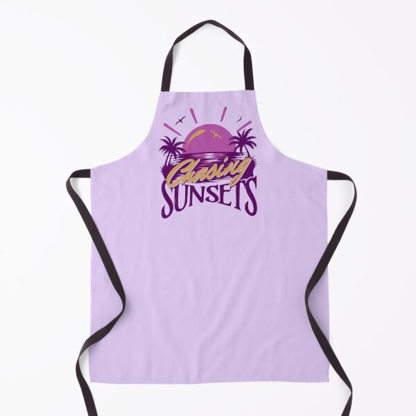 Item preview, Chasing Sunsets Retro 80s Synthwave Neon Purple Palm Tree Graphic designed and sold by illeN-Art-World.