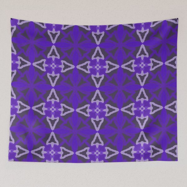 Item preview, Purple floral seamless pattern,ornate flower digital paper,lavender background  designed and sold by RuwaDesignArt.