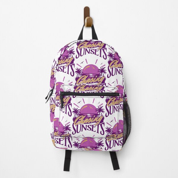 Item preview, Chasing Sunsets Retro 80s Synthwave Neon Purple Palm Tree Graphic designed and sold by illeN-Art-World.