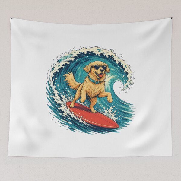 Item preview, Surfing Dog For Dog Lovers designed and sold by Petsthetic.