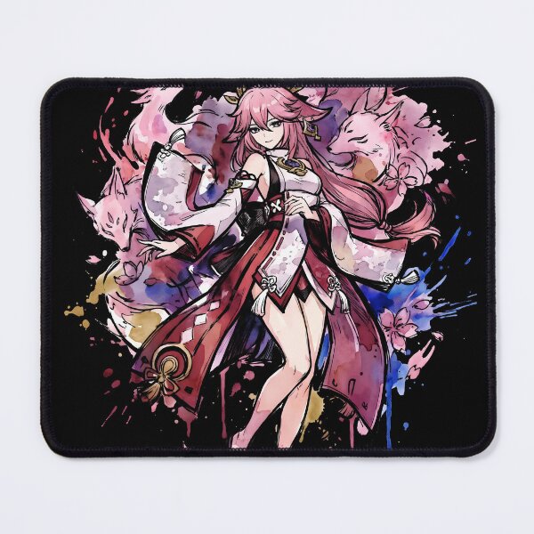 Item preview, Yae Miko Genshin Impact Ink Gaming Graphic Tee designed and sold by Senpaiwaves.