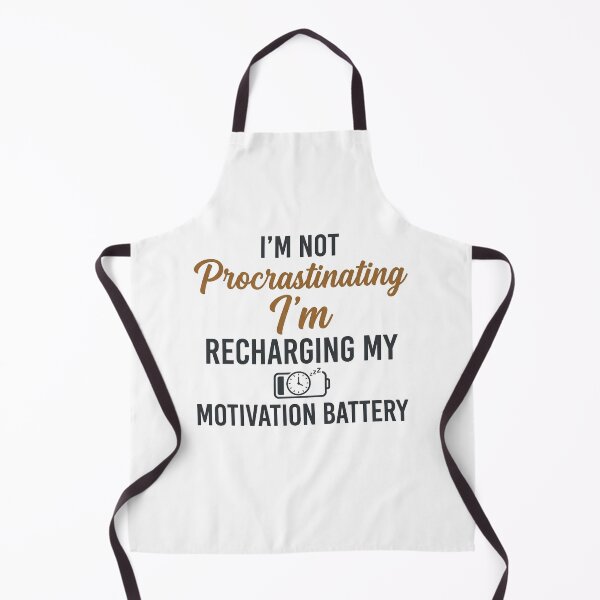 Item preview, Not Procrastinating Recharging Motivation Battery Quote designed and sold by CH-4TEE.