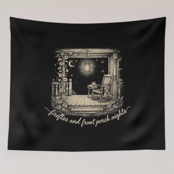 Item preview, Fireflies and Front Porch Nights Floral Vintage Rustic Country Summer designed and sold by Redgiant87x.